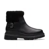 Clarks Hencroftmadiwp In Black Leather In Multi