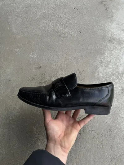Pre-owned Clarks High Quality  Leather Loafers Vintage Y2k Italy Hype