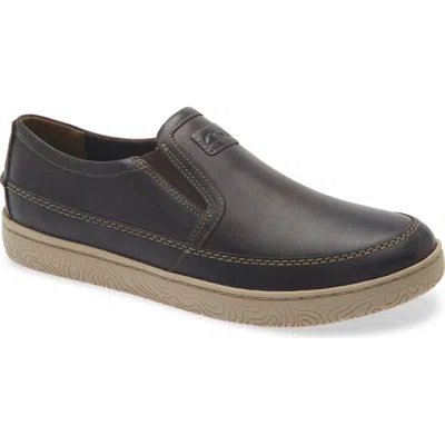 Clarks ® Hodson Step Leather Slip-on Sneaker (men) In Brown