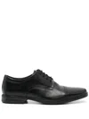 Clarks Howard Cap Leather Shoes In Black