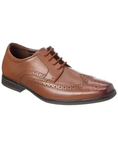 Clarks Howard Wing Leather Oxford In Animal Print
