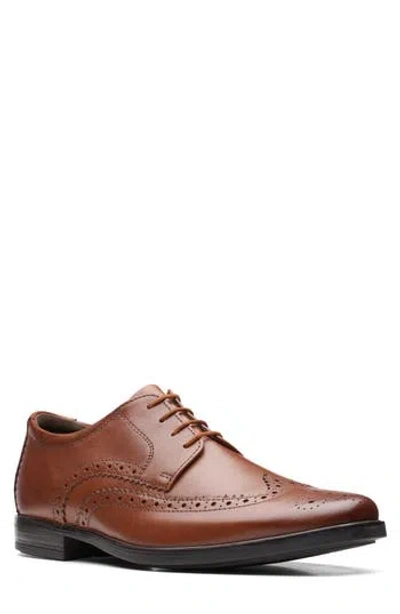 Clarks ® Howard Wingtip Oxford In Brown