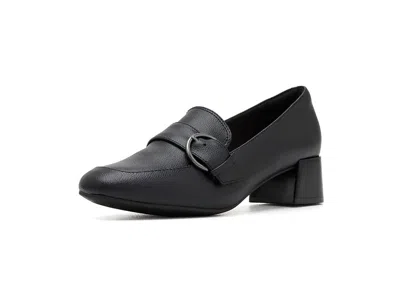 Clarks Iridessa Wish Women's Shoes Black Leather: 6.5 D - Wide, Synthetic