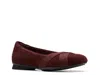 Clarks Jazmynn Gem Suede Ballet Flat In Brown