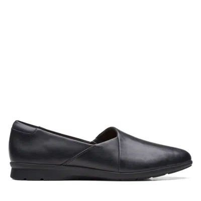 Clarks Women's Jenette Grace Slip-on Flats In Black