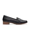 Clarks Women's Juliet Aster Slip On Loafer Flats In Black