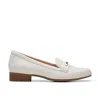 Clarks Juliet Aster In White Leather In Multi