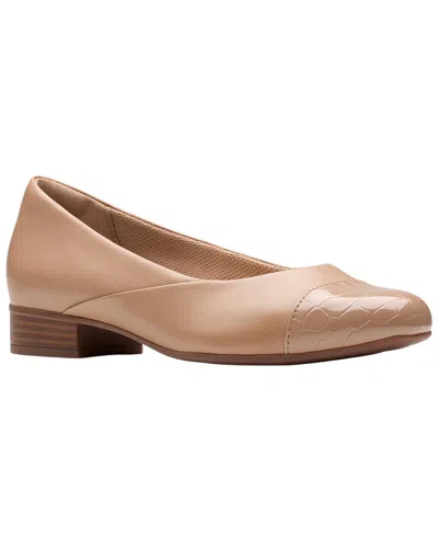 Clarks Juliet Rise Leather Pump In Nude