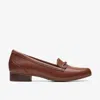Clarks Women's Juliet Shine Slip-on Loafers In Brown