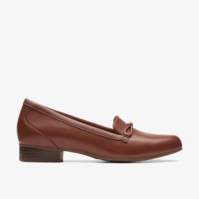 Clarks Women's Juliet Shine Slip-on Loafers In Brown
