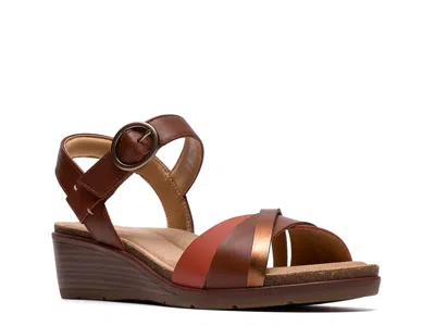 Clarks Kacha Twist Wedge Sandal In Multi