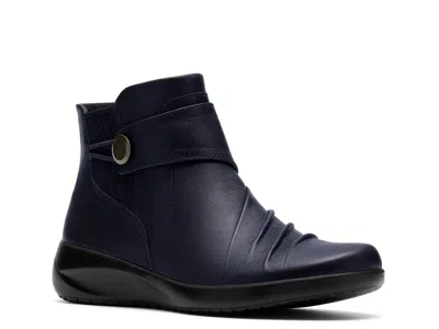 Clarks Collection Kaetlyn Sara Leather Boot In Blue