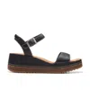 Clarks Kassanda Lily In Black Leather In Multi