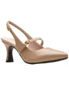 Clarks Kataleyna Ruby Leather Pump In Brown