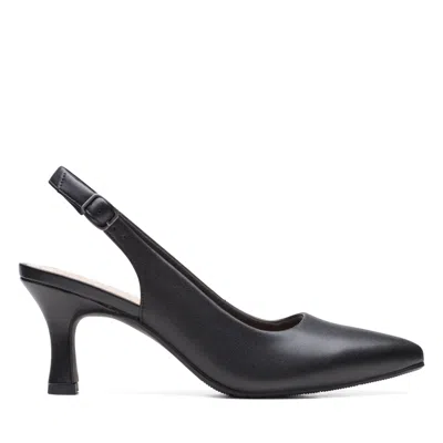 CLARKS KATALEYNA STEP IN BLACK LEATHER