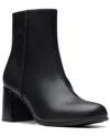 Clarks Keirsta Faye Leather Bootie In Black