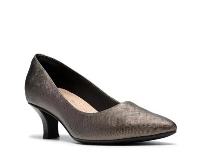 Clarks Kepley Vine Pump In Pewter Metallic