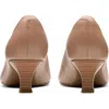 Clarks ® Kepley Vine Pump In Warm Beige Leather