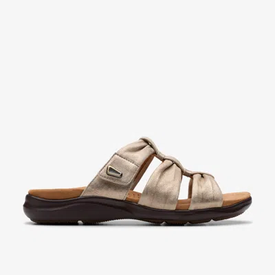 Clarks Kitly Slide In Metallic