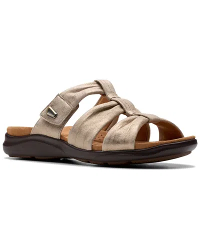 Clarks Kitly Slide Sandal In Neutral