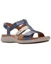 Clarks Kitly Step Leather Sandal In Multi