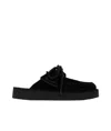 Clarks Lace-up Mules In Black