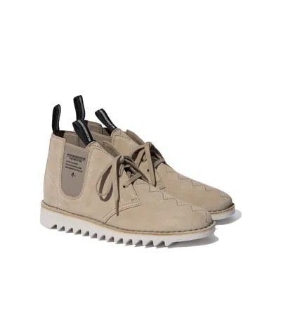 Clarks Laced Boots In Nude