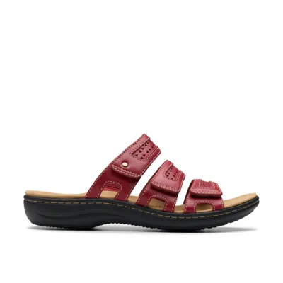 Clarks Laurieann Dove In Red Leather In Animal Print