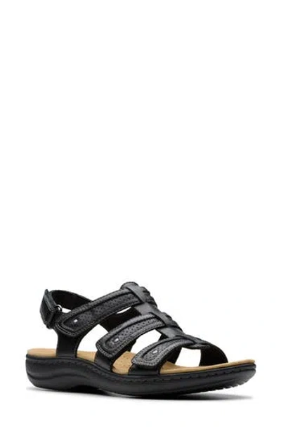 Clarks ® Laurieann Ivy Sandal In Black Leather