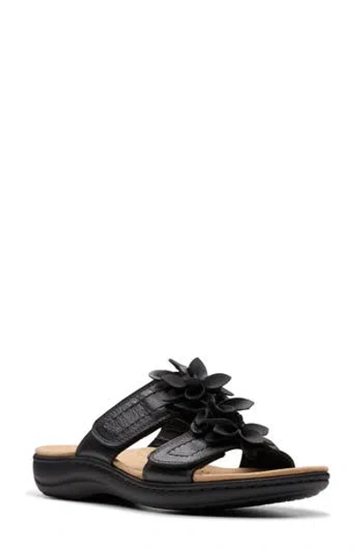 Clarks ® Laurieann Mist Sandal In Black Leather