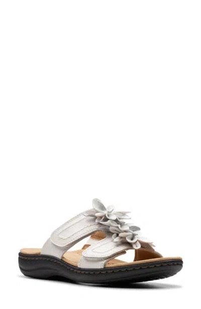 Clarks ® Laurieann Mist Sandal In White Leather