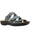 Clarks Laurieann Ruby In Blue Leather In Blue