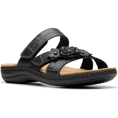 Clarks ® Laurieann Rose Sandal In Black Leather