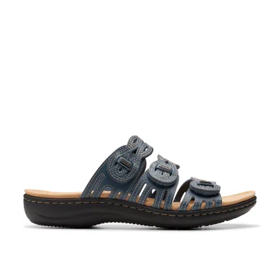 CLARKS LAURIEANN RUBY IN BLUE LEATHER