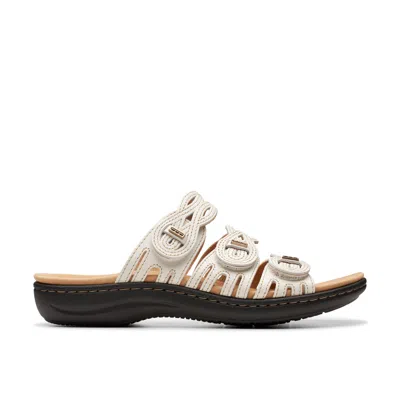 CLARKS LAURIEANN RUBY IN WHITE LEATHER
