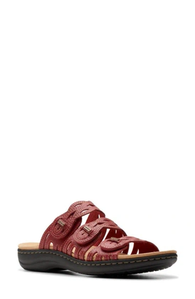 Clarks Laurieann Ruby Sandal In Red Leather