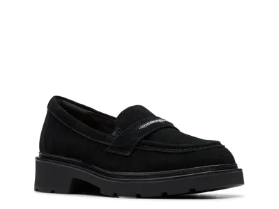 Clarks Lauryl Step Loafer In Black