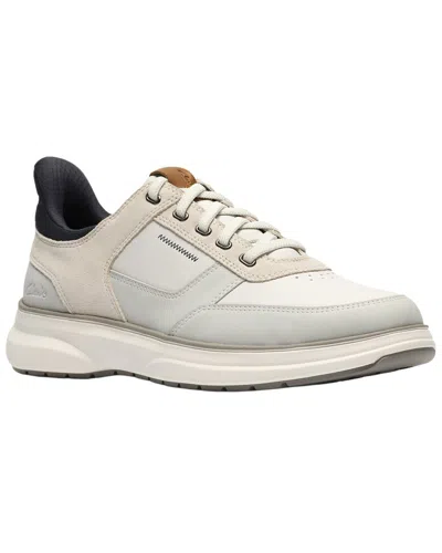 Clarks Leather Sneaker In Neutral