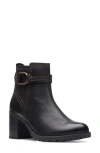 Clarks ® Leda Strap Bootie In Black