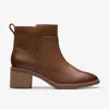 Clarks Lileigh Charm Leather Bootie In Multi