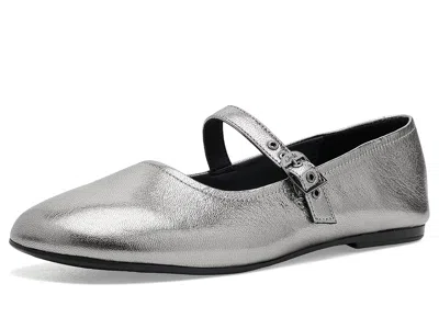 Clarks Livia Jane Women's Dress Flat Shoes Pewter Leather: 7 B - Medium