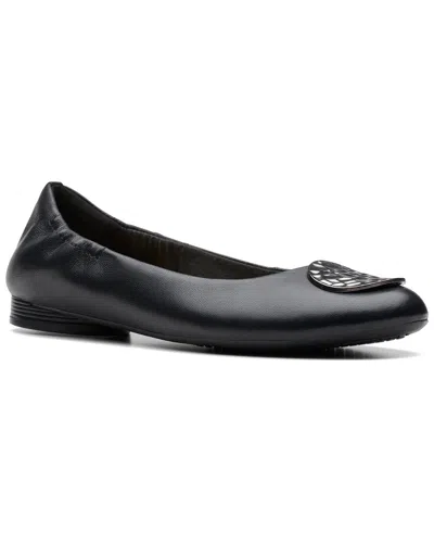 Clarks Women's Loreleigh Ave Ornament-trim Ballet Flats In Black