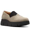 Clarks Loriini West In Beige Nubuck In Brown