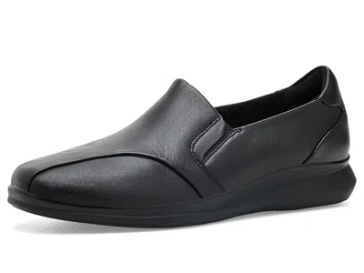 Clarks Lynell Edge Women's Dress Flat Shoes Black Leather: 9.5 A - Narrow