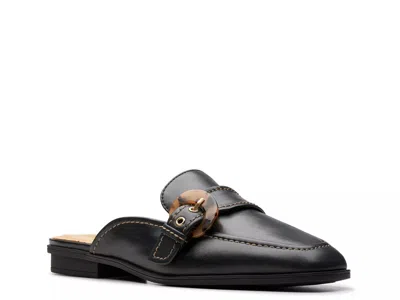 Clarks Lyrical Shine Mule In Black