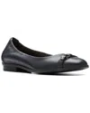 Clarks Lyrical Sky In Black Leather In Black
