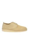 CLARKS CLARKS MAN SNEAKERS SAND SIZE 8.5 LEATHER