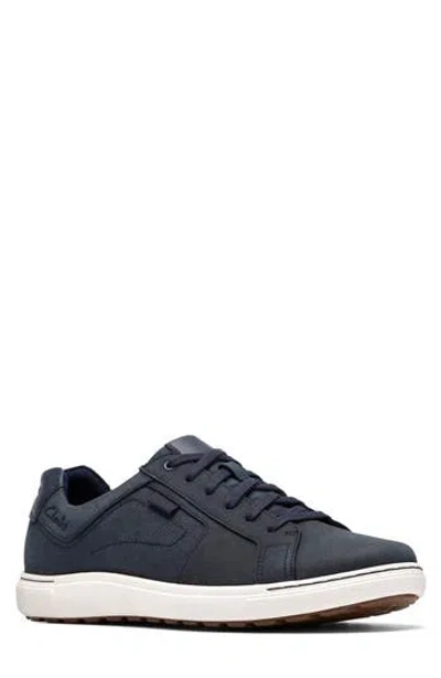 Clarks Leather Sneaker In Black