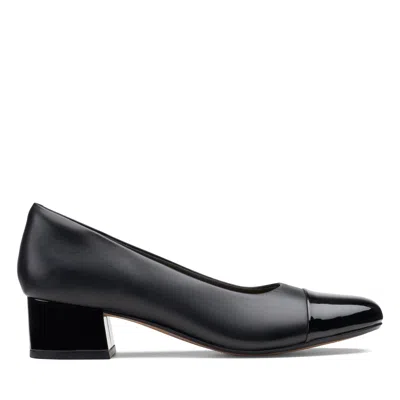 Clarks Marilyn Sara In Black Leather/synthetic In Multi
