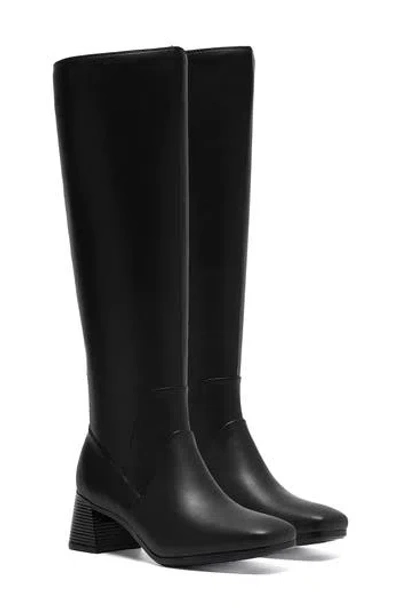 Clarks ® Marriann Chic Faux Leather Knee High Boot In Black